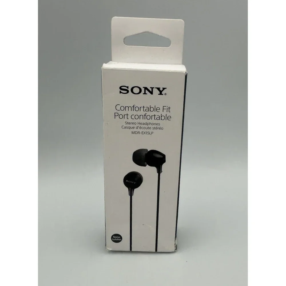 NOB Sony MDR-EX15LP Fashion Color‎ EX Series In-Ear Earbud Headphones Black
